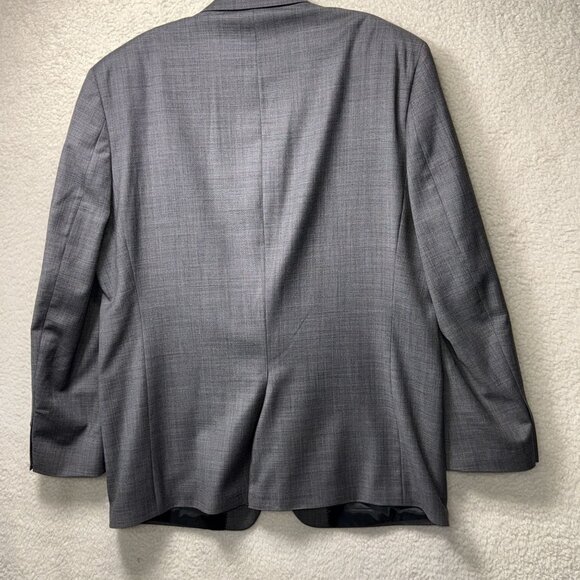 Chaps Mens Gray 2-Button Blazer Jacket Sports Coat 44R Wool Blend Classic Fit - Picture 5 of 10